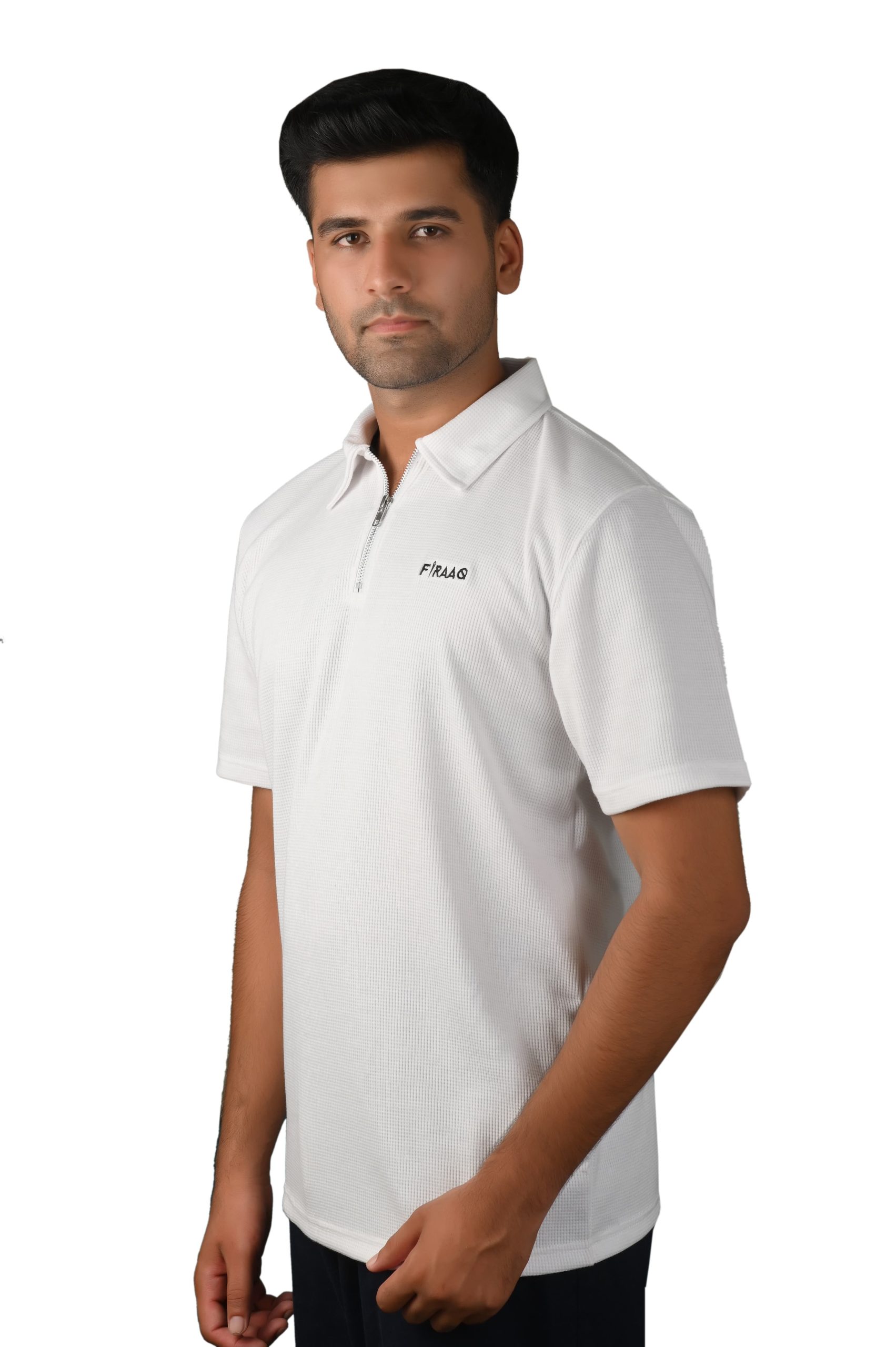 brown t shirt white polo
